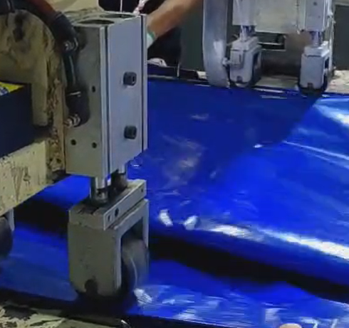 With Coveyor Belt Double Head Welding Machine For Tarpaulin(图3)